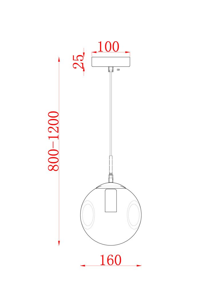 Подвесной светильник *16*80-120 см, 1*E27*60W, Freya Авелин / Aveline FR5235PL-01BS, Медь