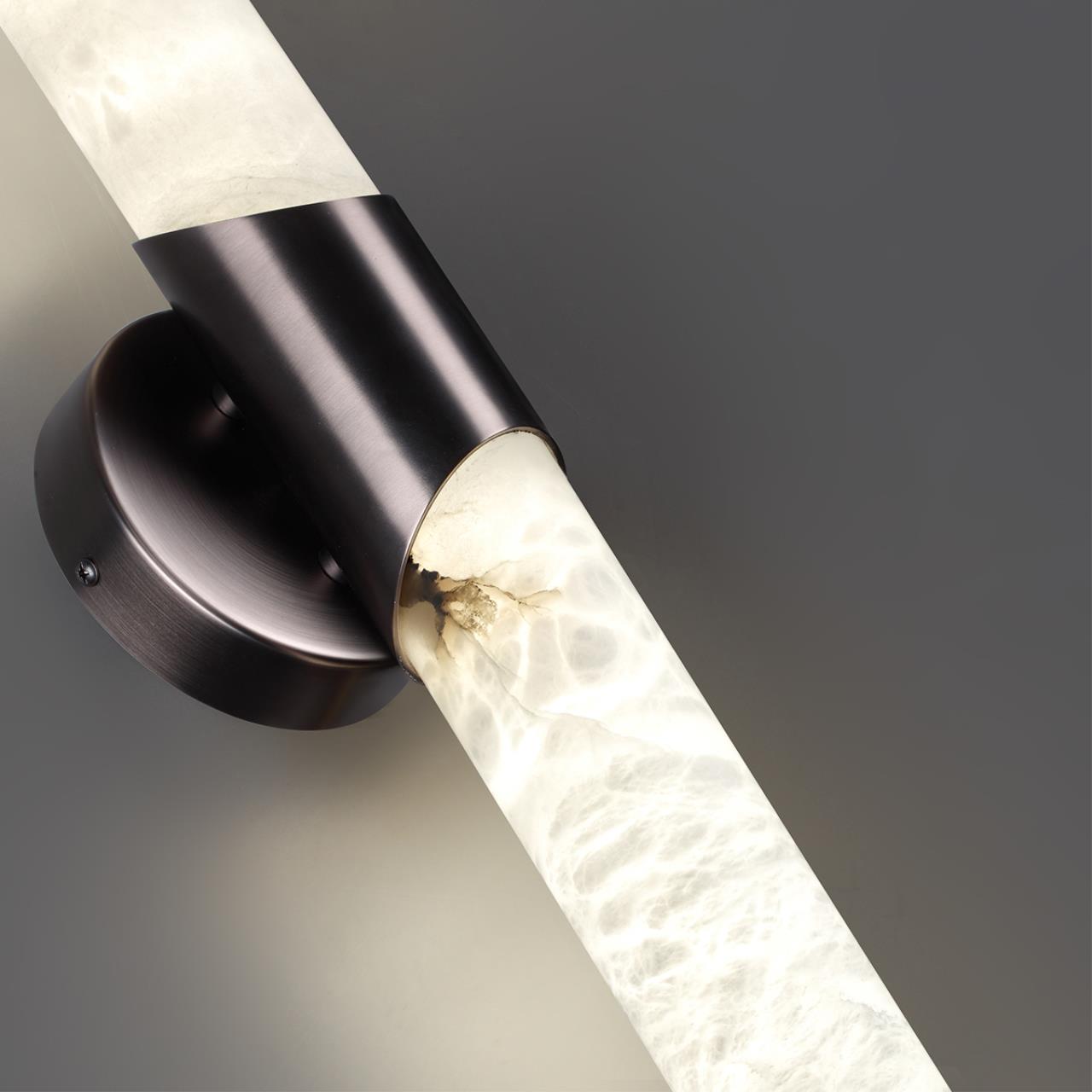 Бра 12*6*57,2 см, 1 LED*12W, 3000 К, Odeon Light Marbella, темная латунь 6673/12WL