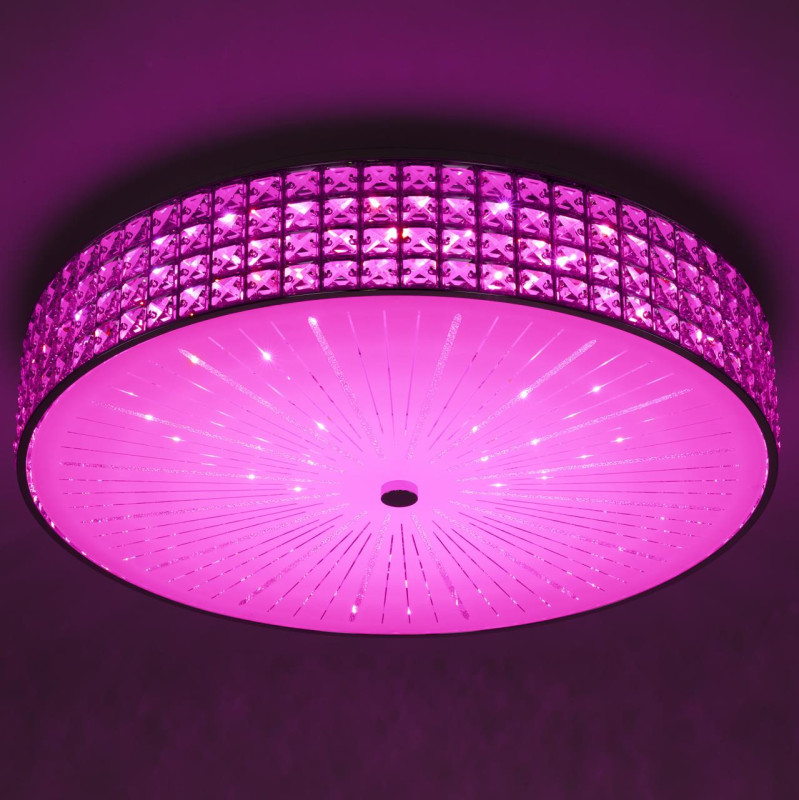 Люстра хрустальная 61 см, 105W, 3000-5500К Citilux Портал CL32410G1 LED RGB с пультом хром
