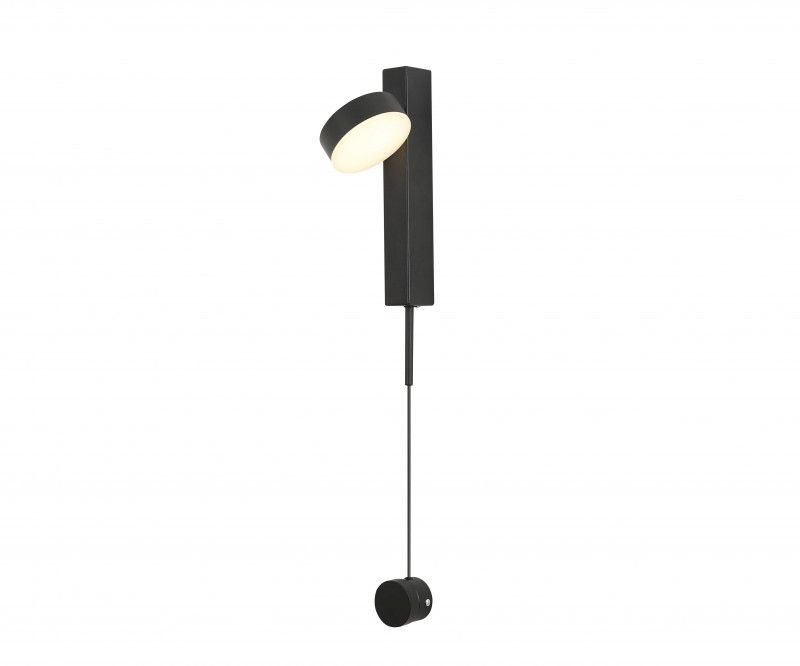 Бра 90 см, 9W, 4000K, Kink Light Винетта 08422.19, черный