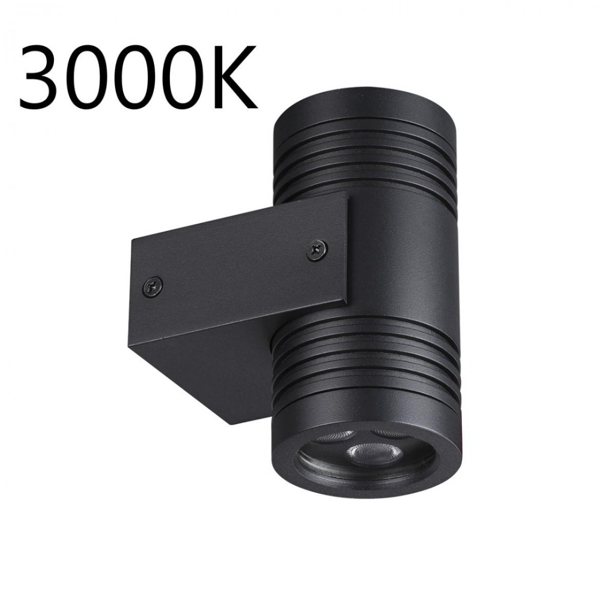 Фасадный светильник 12 см, 12W, 3000K, ODEON LIGHT STIMA 6648/12WL3, черный