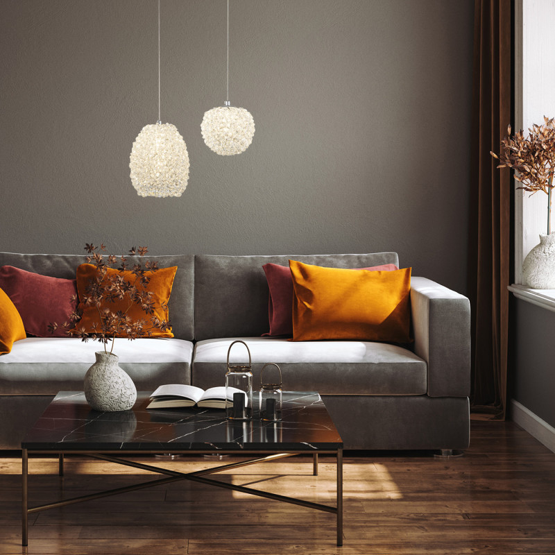 Подвесной светильник 16 см, 11W, 3000K, Indigo Sonna V000080L, хром, 12037/B/1P Chrome