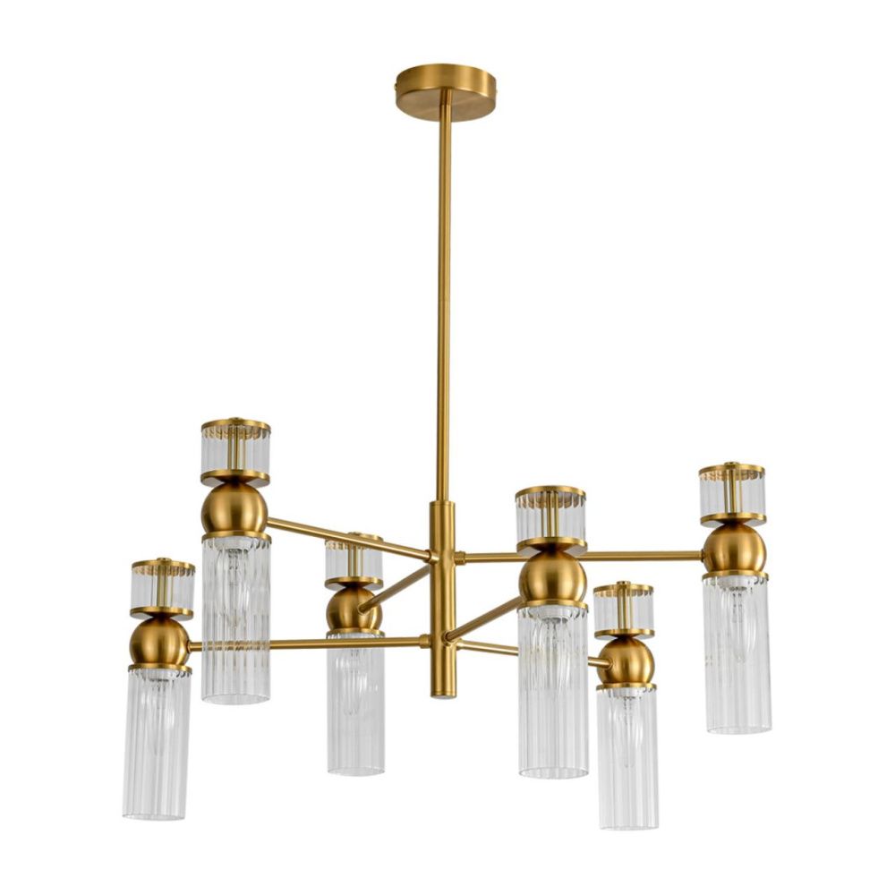 Люстра *62*72,5-72,5 см, 6*E14*40W, Lumion Denver LUM8276/6, латунь