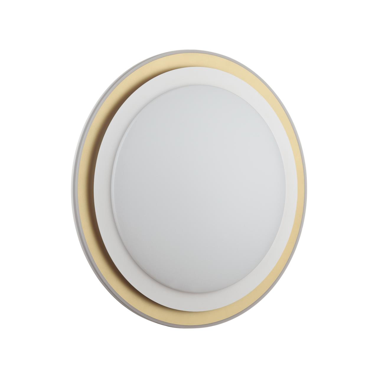 Cветильник 41*7 см, LED 48W, 3000-6000 К, IP43, белый/золотистый, пластик Sonex Setta, 7630/DL