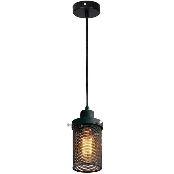 Подвесной светильник Lussole Loft LSP-9672 черный Е27 диаметр 11 см