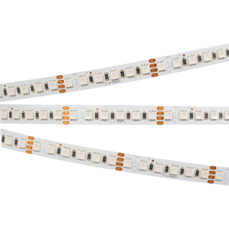 Лента RT-H120-10mm 24V RGB (13.2 W/m, IP20, 4040, 5m) (Arlight, Открытый) 026834(2). Цена указана за 5 метров. Продается кратно 5 метрам.