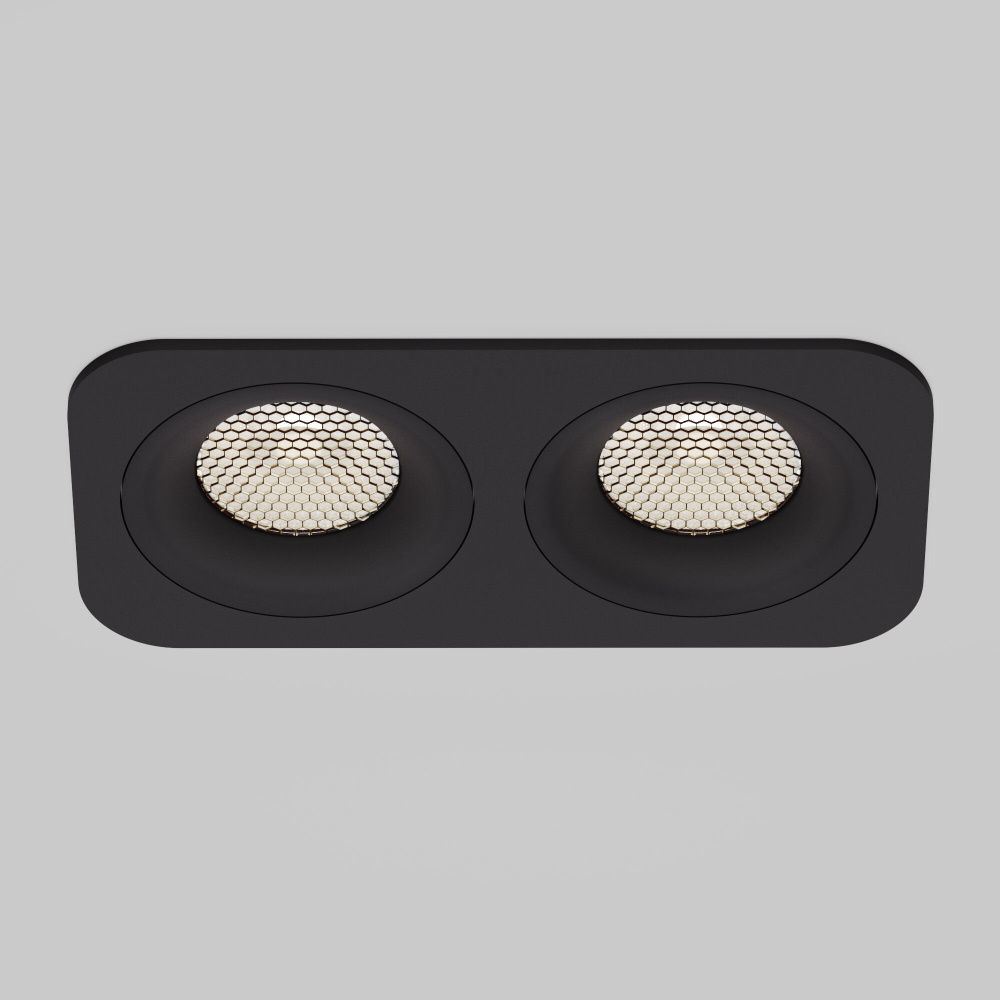 Светильник встраиваемый Tetro 20W 4000K черный IP44 15277/LED Elektrostandard  4690389217937, a071317
