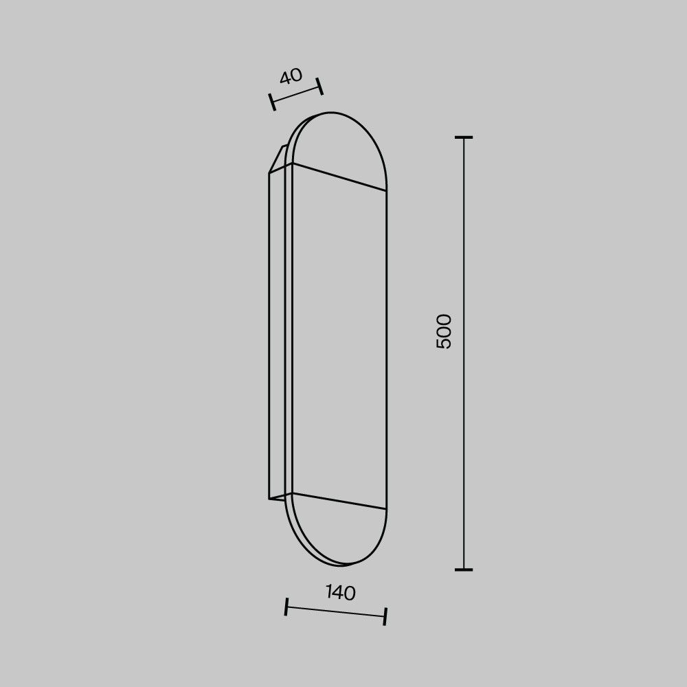 Настенный светильник 50*14 см, LED 7W 4000K MODESTYLE MS.215.500 BS латунь