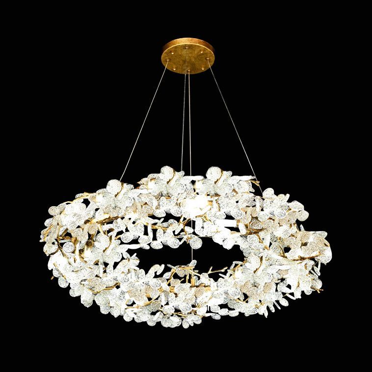 Подвесная люстра CARAMELLY A D100 100*100*20 см, 22*G9*40W, ImperiumLoft caramelly01, Латунь