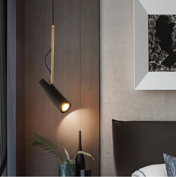 Светильник подвесной ElegantLight DZN-8248 BLACK 1/GU10/50W POINT 23-04