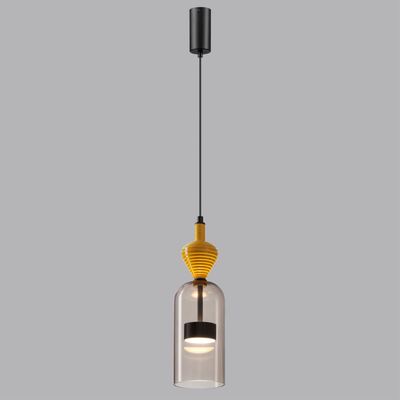 Подвес 11,5*11,5*152 см,  LED*W, 4000 К, Odeon Light Palleta, черный 5046/12LB