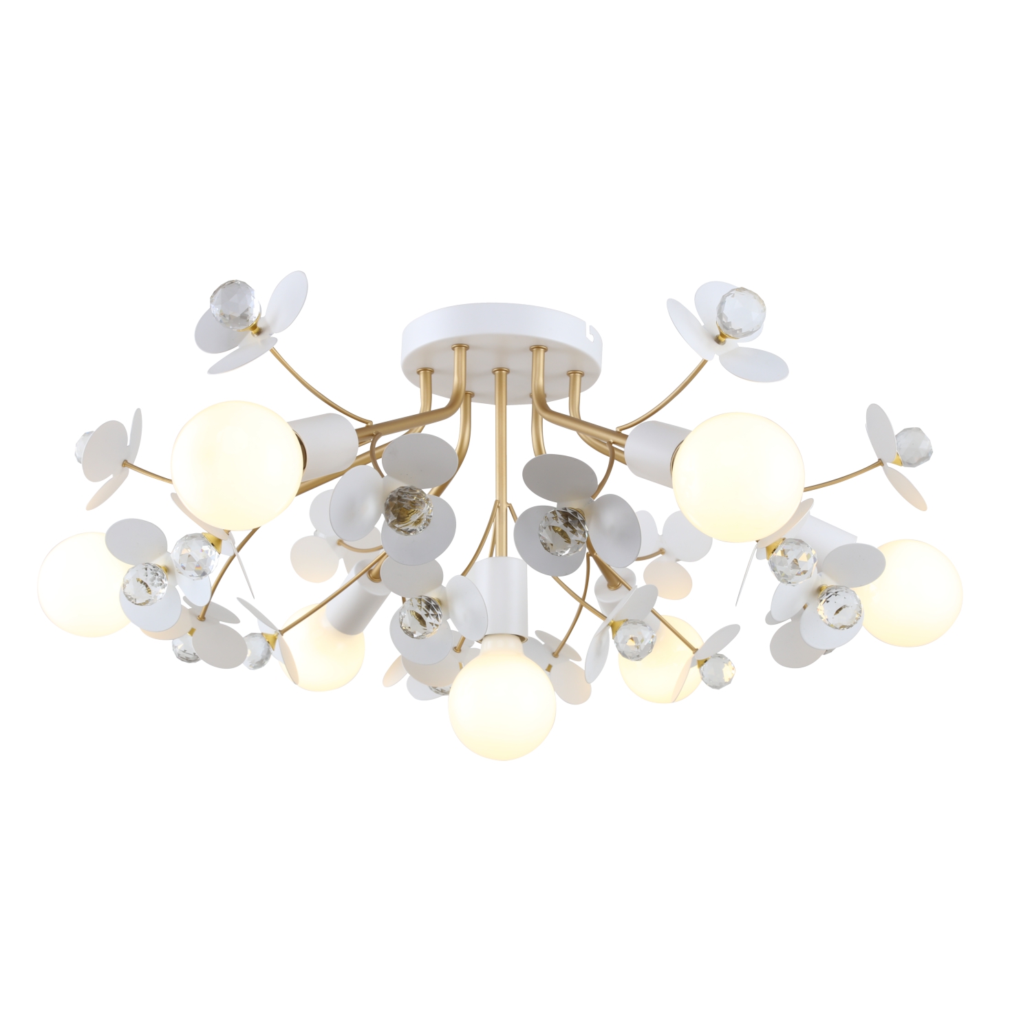 Люстра F-Promo Lassie 4081-7P, D670*H270, золотой, белый
