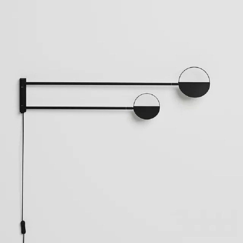Бра (Бра) LEAVES Black 92*92*24,3 см, 2*LED*2W, 2700K, ImperiumLoft im_W599, Чёрный