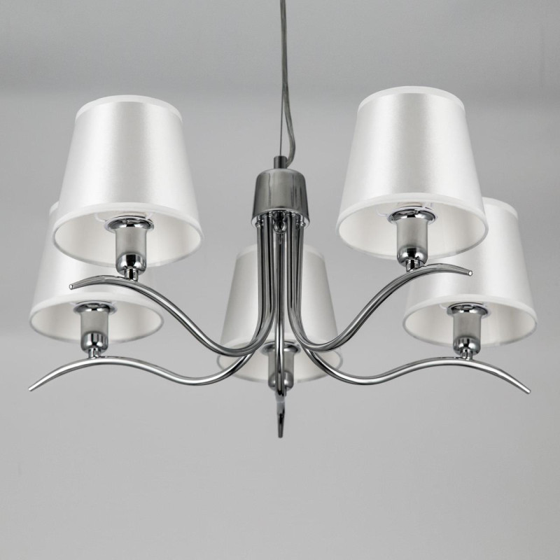 Подвесная люстра Citilux Эмма CL439151, диаметр 58 см, хром