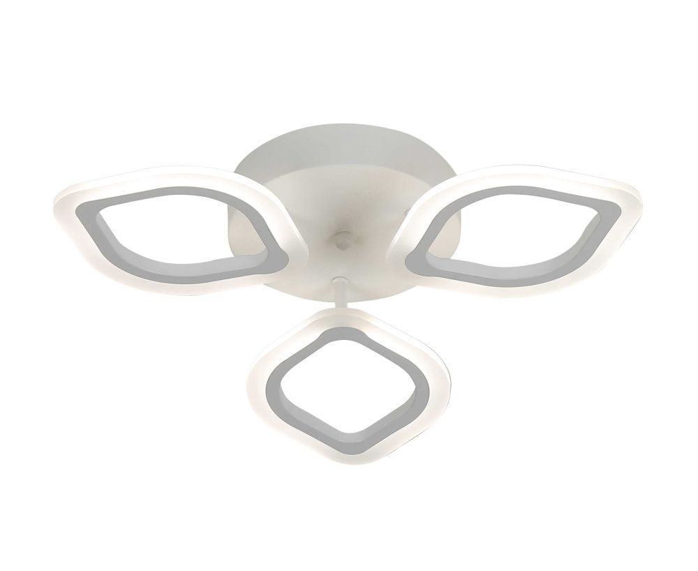 Люстра L510 x W510 x H85, мм, 42W 3000-6500K, WHITE (Белый) Rilon 2063/3 WHITE