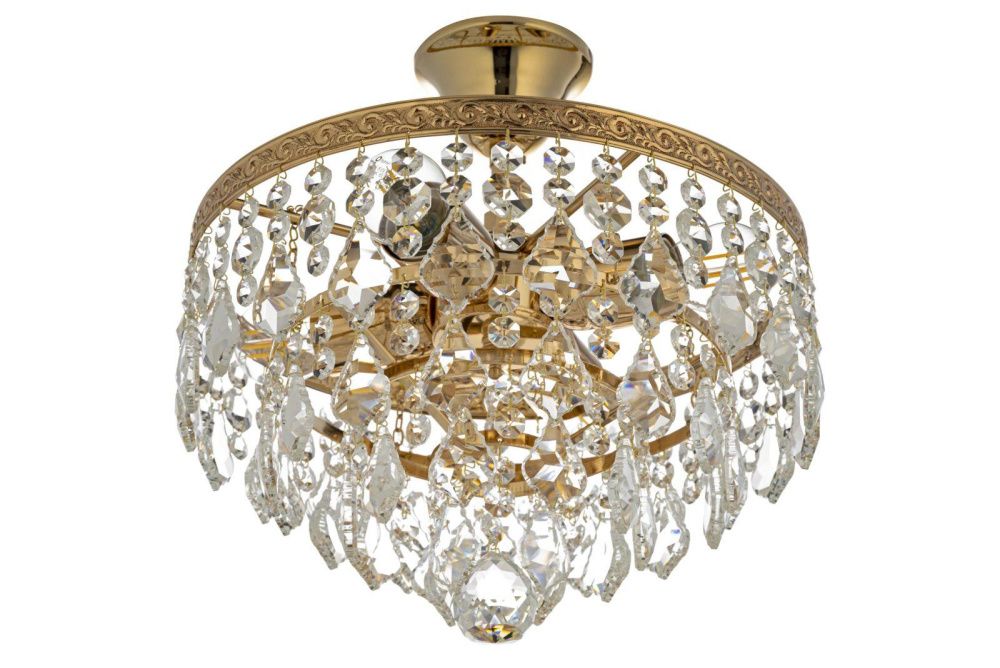 Люстра потолочная *30*31 см, 4*E27*60W, Arti Lampadari Castellana Gold Castellana E 1.3.30.602 G, Золото