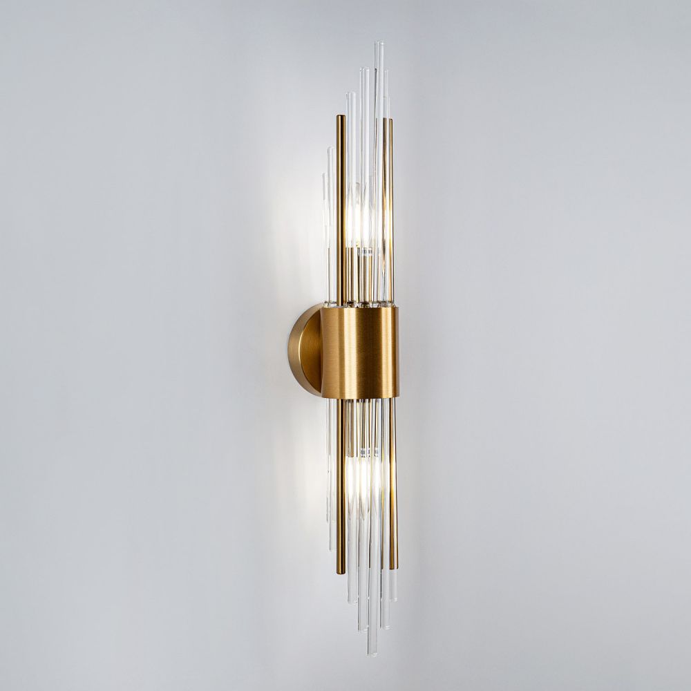 Настенный светильник 11*11*0,0000 см, Е14 2x40ВтW, Латунь MODELUX ML.516.02