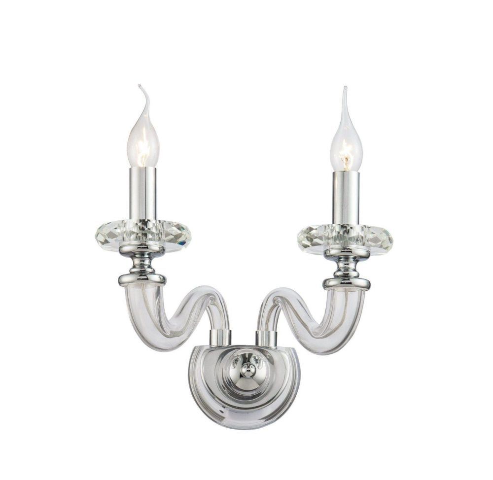 Бра 19*36*28 см, 2*E14*40W, Lucia Tucci Ashanti Ashanti W1255.2 clear, Прозрачный