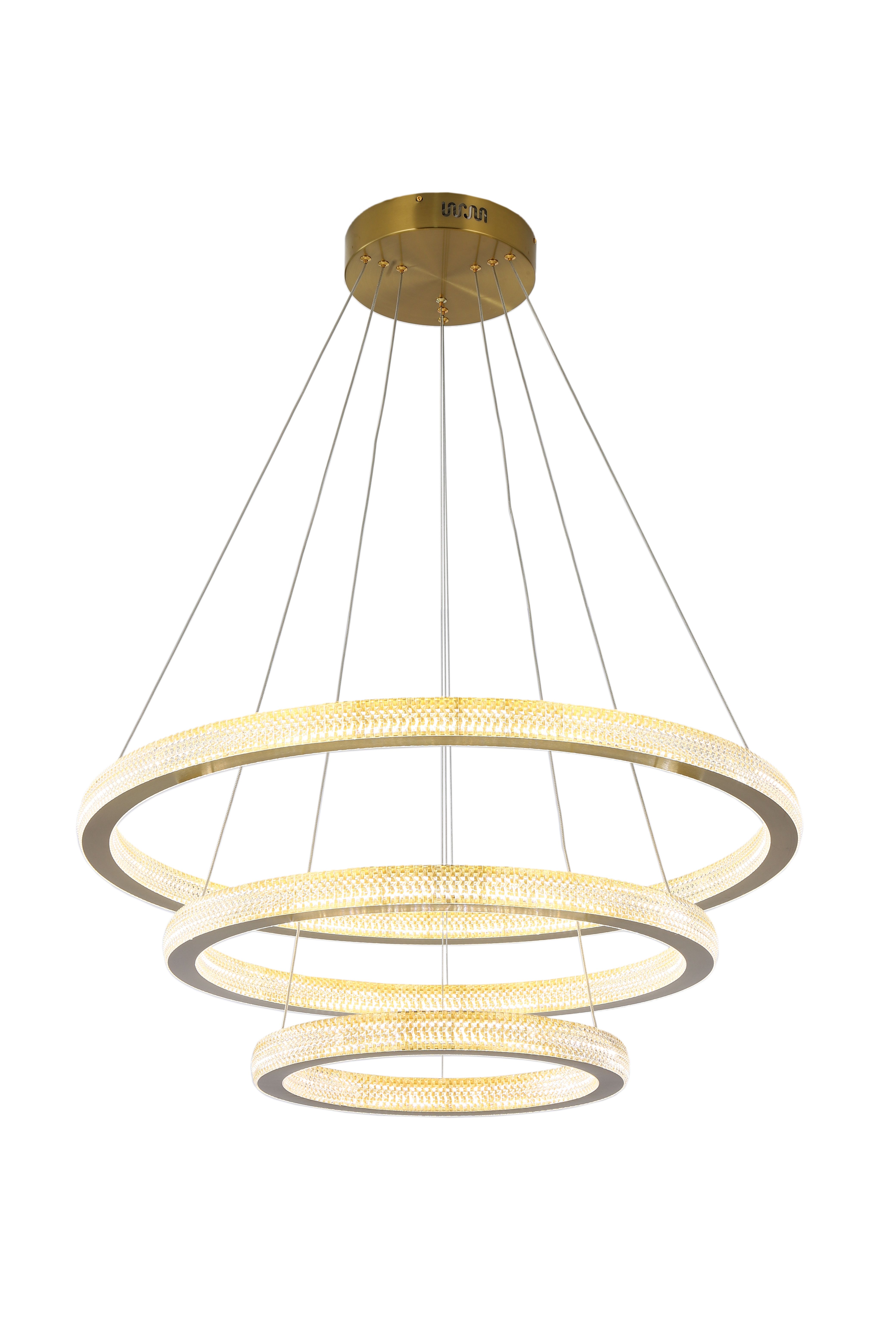 Светильник подвесной 40/60/80 см, LED 228W 3000/4000/6000K бронза Zortes Grace ZRS.30220.228