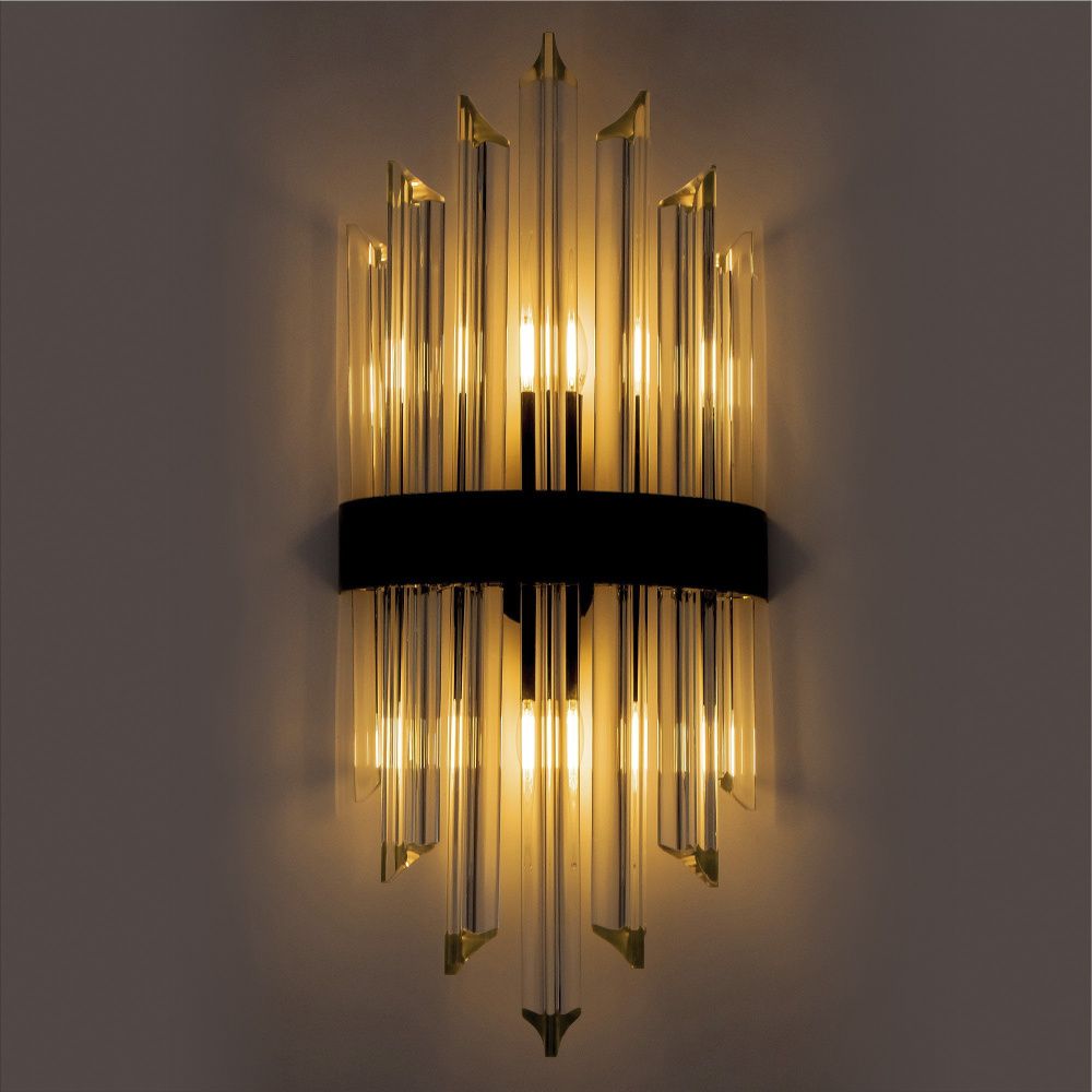 Бра 22*13*52 см, Е14 2x40W, Черный MODELUX ML.505.02 BK