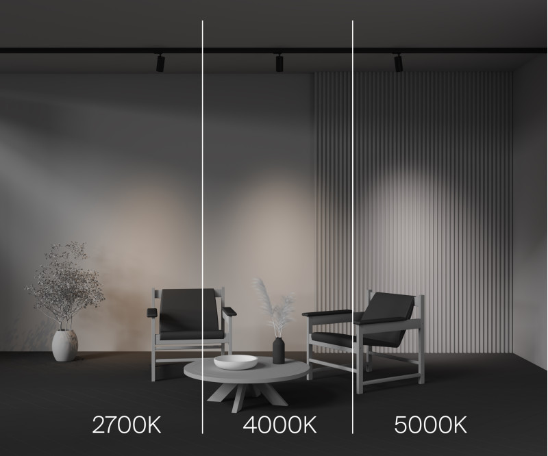 Трековый трехфазный светильник 6 см, 12W, 2700-5000K, Maytoni Technical Three phase track system Trinity Focus Led TR197-3-12WCCT-M-B, черный