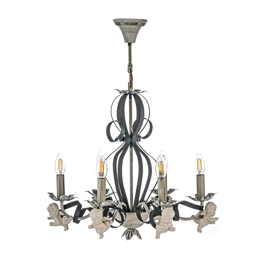 Люстра *55*49 см, 6*E14*40W, Arti Lampadari Surano Surano E 1.1.6 S, Серый