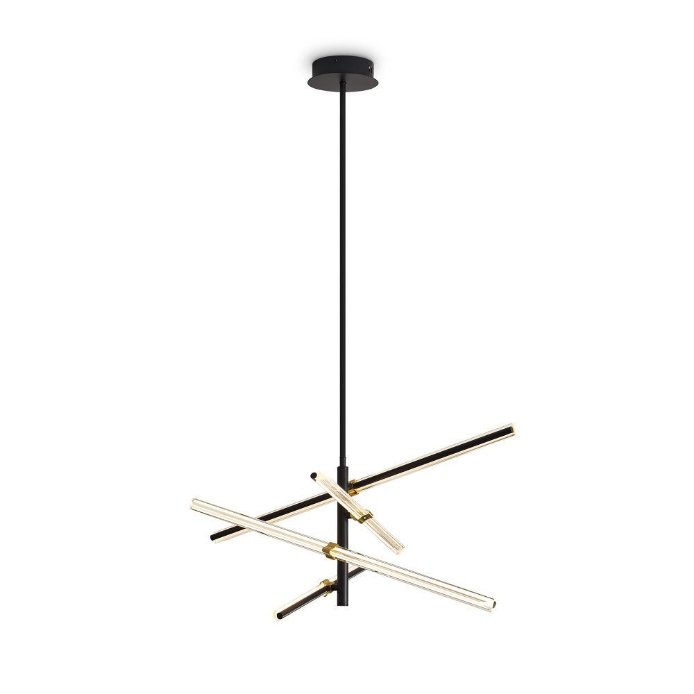 Подвесной светильник 80*80-75 см, LED*34W, 2700K, Freya Brilliance FR5557PL-L32B, Черный