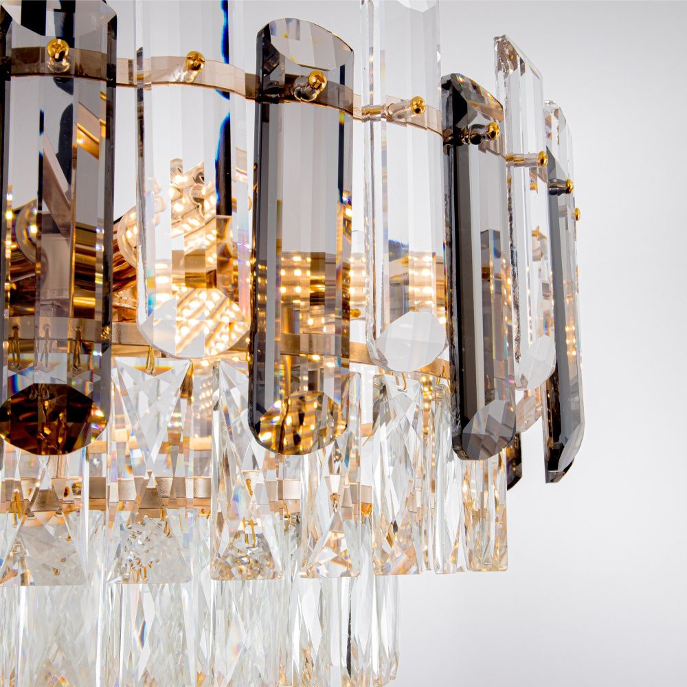 Подвесная люстра 50x50x40см, Е14, 9x40Вт, , Modelux ML.9006.9 GD-SM Золото