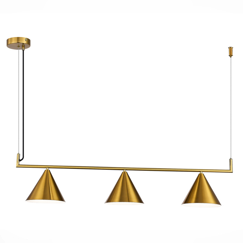 Светильник подвесной 20*100 см, St luce Dizzie SL1007.203.03 Латунь