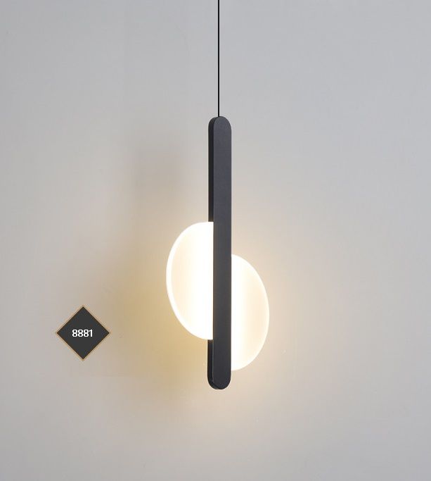 Светильник подвесной SAPFIR (H2129-1BK) SPF-8881 ЧЕРНЫЙ D200*420/H1200/1/LED/6W/4500K HALF 23-10