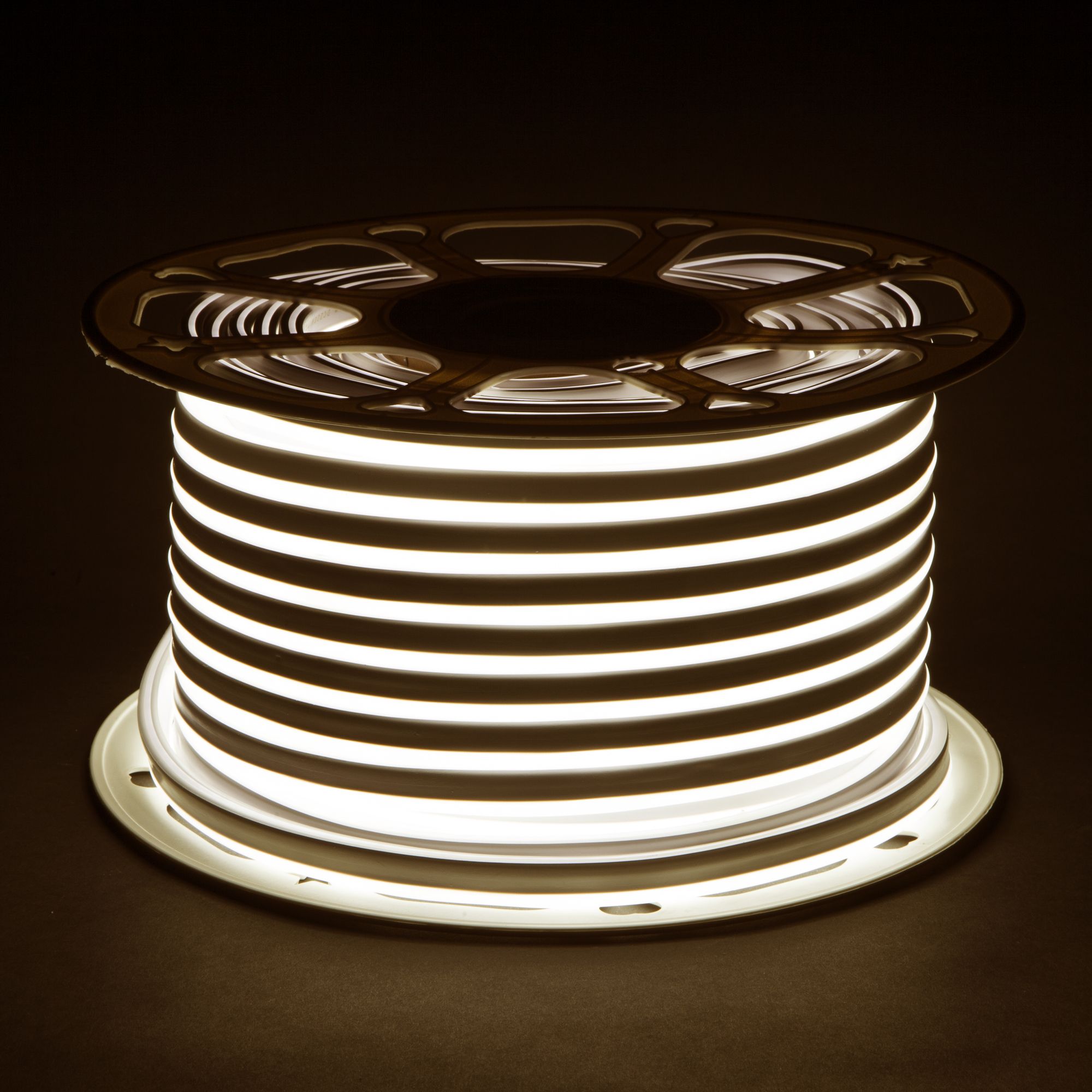 Светодиодный гибкий неон Гибкий неон 220V 9,6W 120Led 2835 IP67 односторонний дневной белый, 50 м Elektrostandard