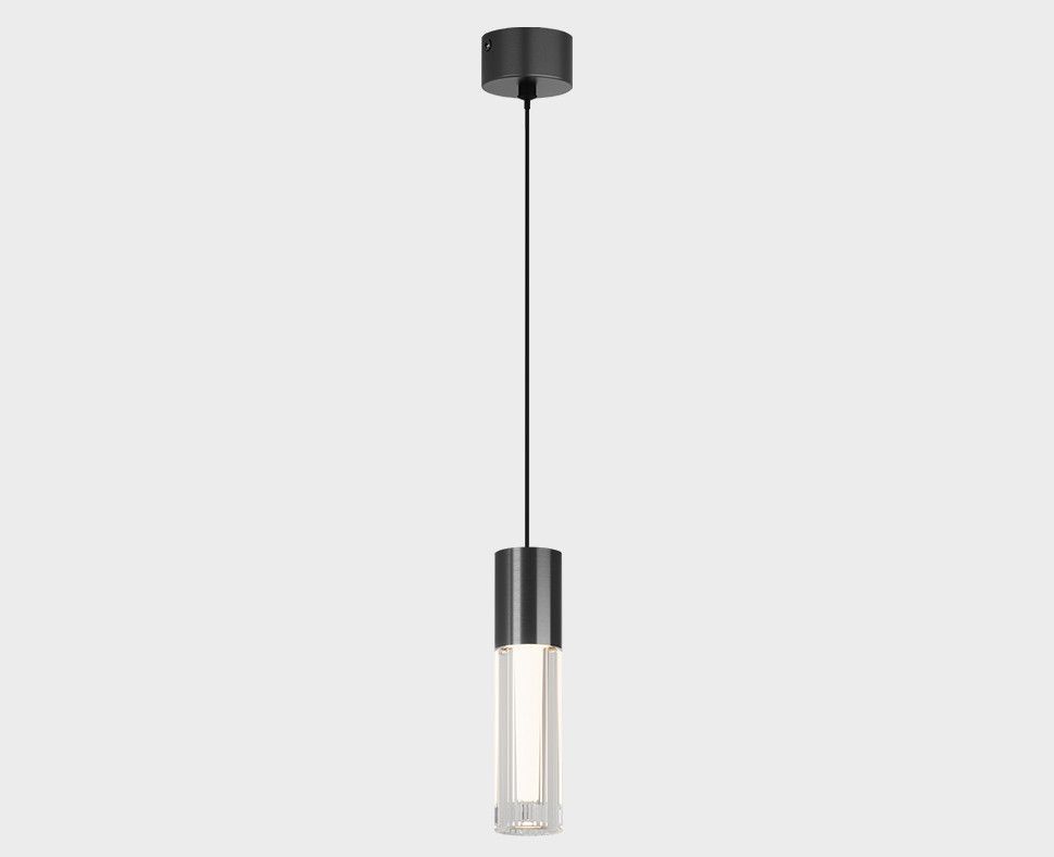 Подвесной светильник 6 см, 6W, 3000K, Italline IT014-0204 dark silver, темно-серебристый