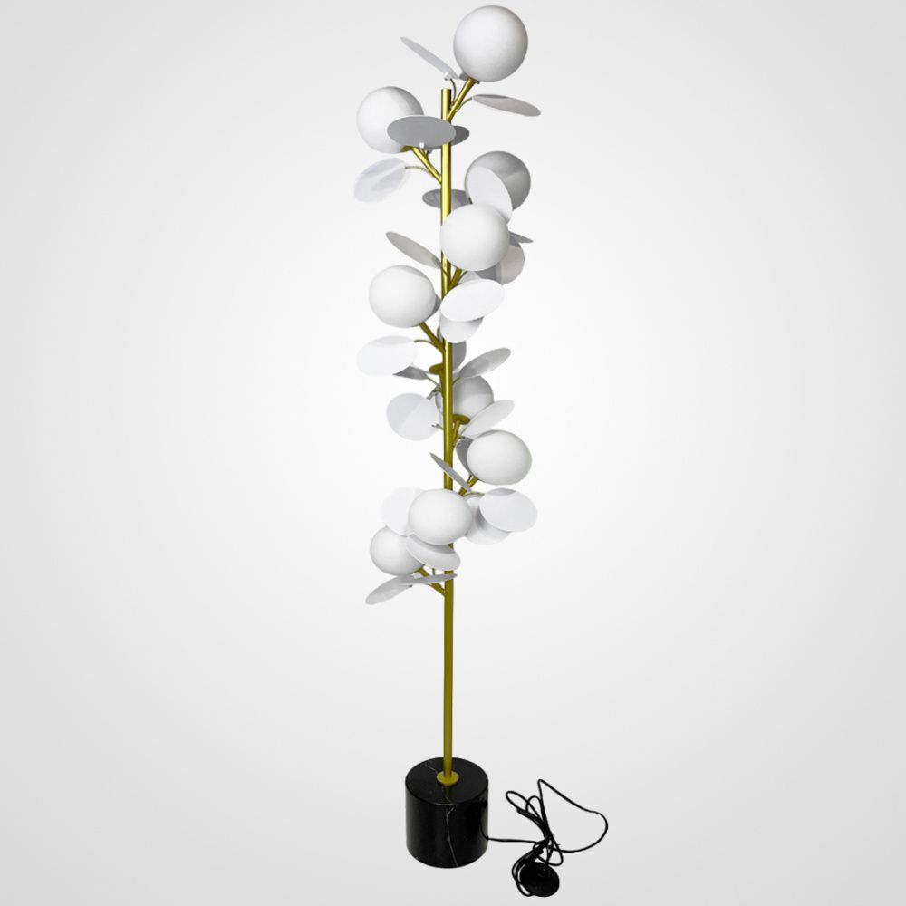 Торшер Light of MATISSE FL 10 White 27*27*150 см, 10*G9*20W, ImperiumLoft MATISSE-FL01, Латунь, Белый