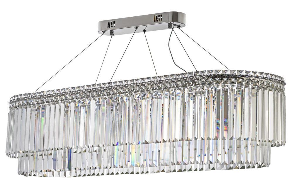 Люстра подвесная ** см, Led лента*LED*150W, 3000/6000K, Arti Lampadari Ovindoli Gold Ovindoli L 1.5.120x40.101 N, Никель