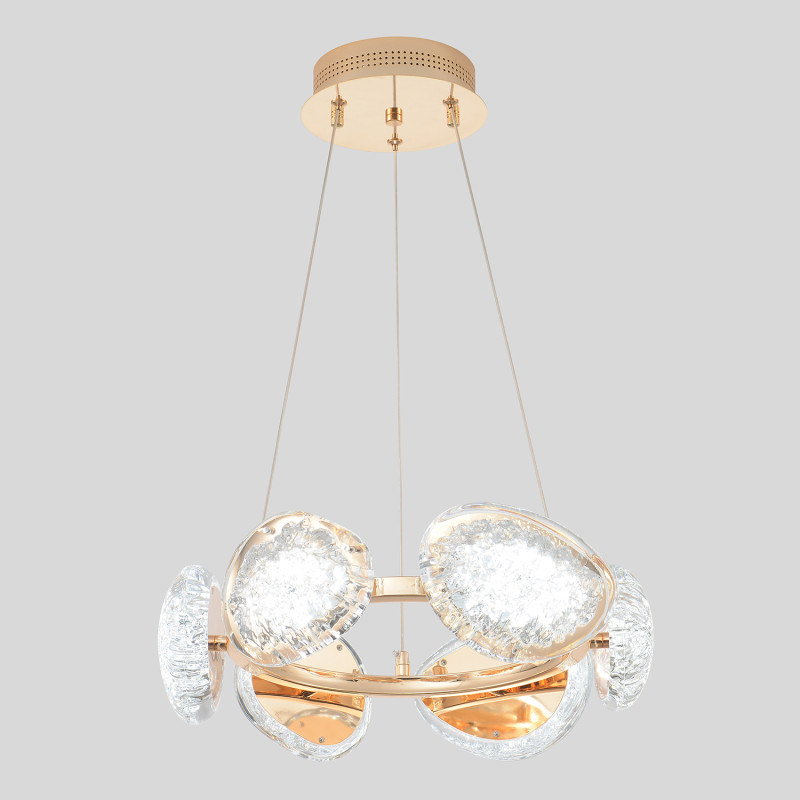 Светильник 40 см, 48W, 3000-6000K, Crystal Lux FELICIDAD SP48W LED, золото