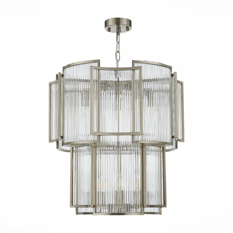 Люстра подвесная 56 см, 480W, ST LUCE COSENZA SL1234.103.08 Никель
