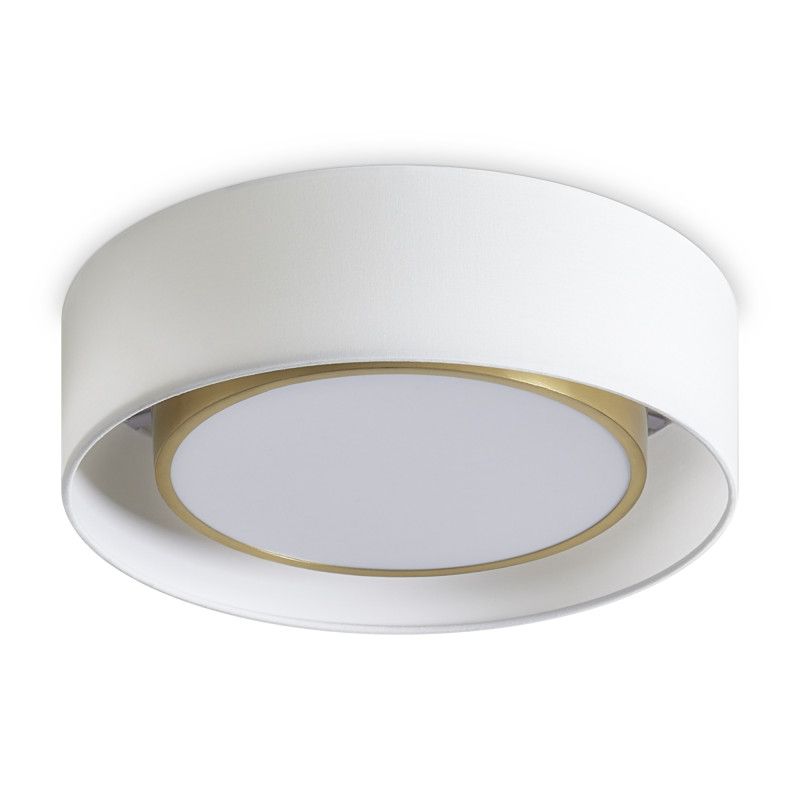 Накладной светильник с диммером 40*40*10 см, LED*25W, 3000K, Freya Cozy FR6170CL-L52BS, латунный