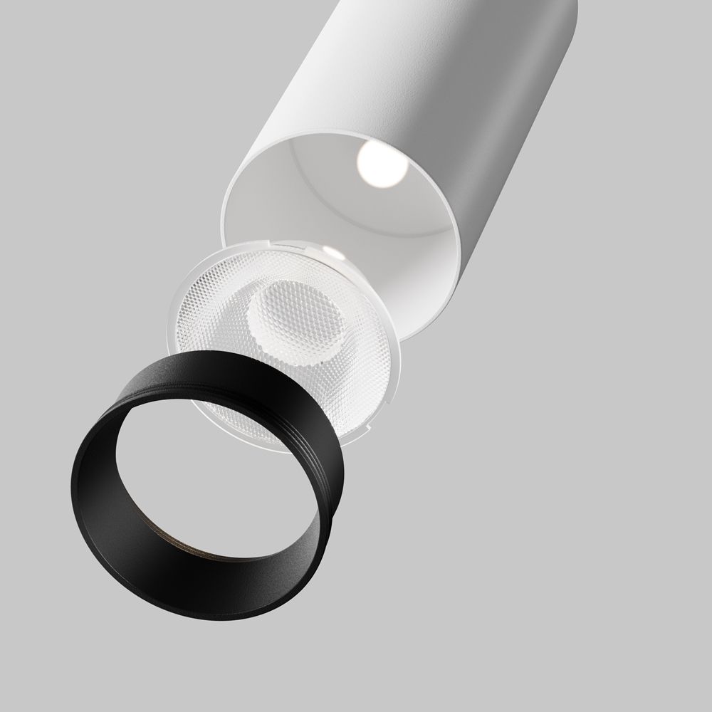 Потолочный светильник 5 см, 12W, 4000K, Maytoni C055CL-L12W4K-SS-W