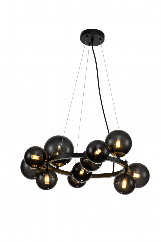 Подвесной светильник 650*650*425/1200 мм, 11*G9 чёрный Indigo Molecola V000195, 11018/11P Black