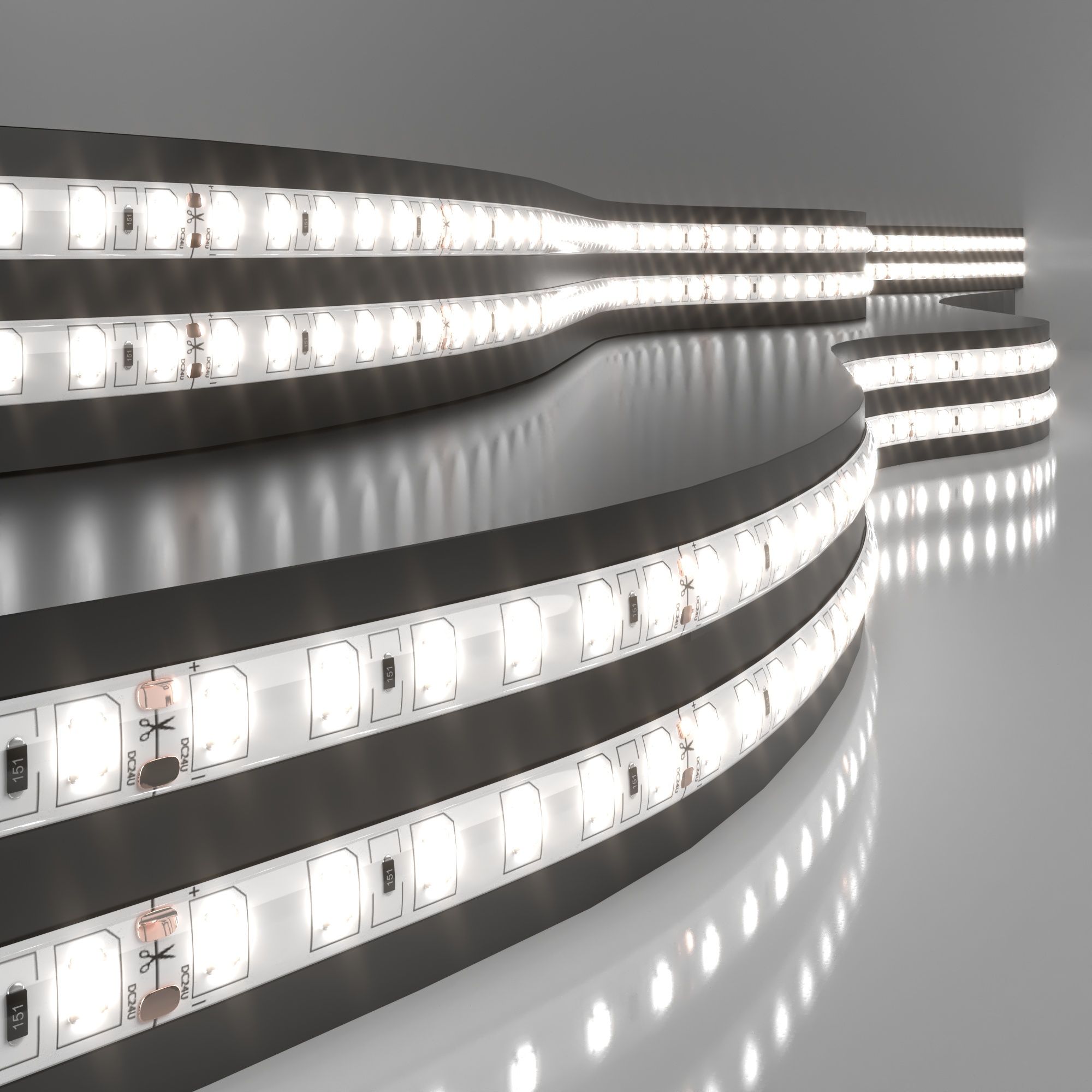 Светодиодная лента Лента светодиодная 24V 9,6W 120Led 2835 IP65 дневной белый, 5м Elektrostandard