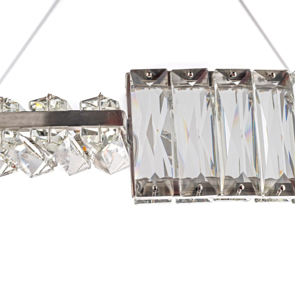 Люстра подвесная *60* см, Led лента*Led*48W, 3000K, Arti Lampadari Carini Carini L 1.5.60.100 N, Никель