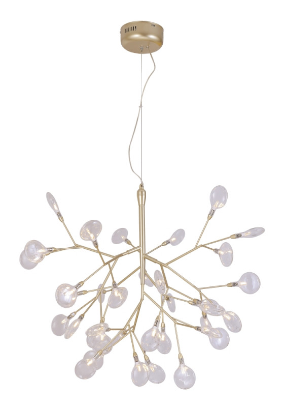 Светильник подвесной 72 см, Crystal Lux EVITA SP36 GOLD/TRANSPARENT Золотой