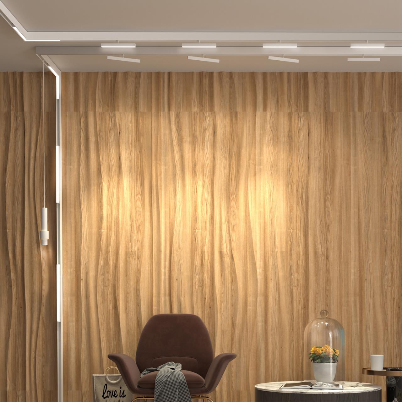 Трековый светильник для низковольтного шинопровода LED Novotech Flum 358605, LED, 4000K, белый