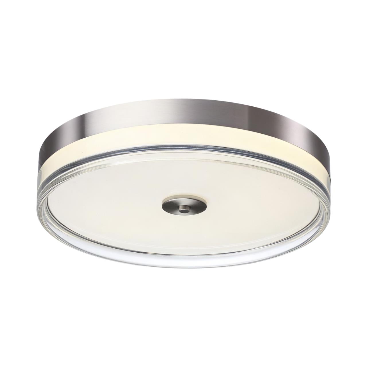 Настенно-потолочный светильник 40*8,2 см, LED 76W 4000K Sonex Eterna 7727/76L никель/прозрачный