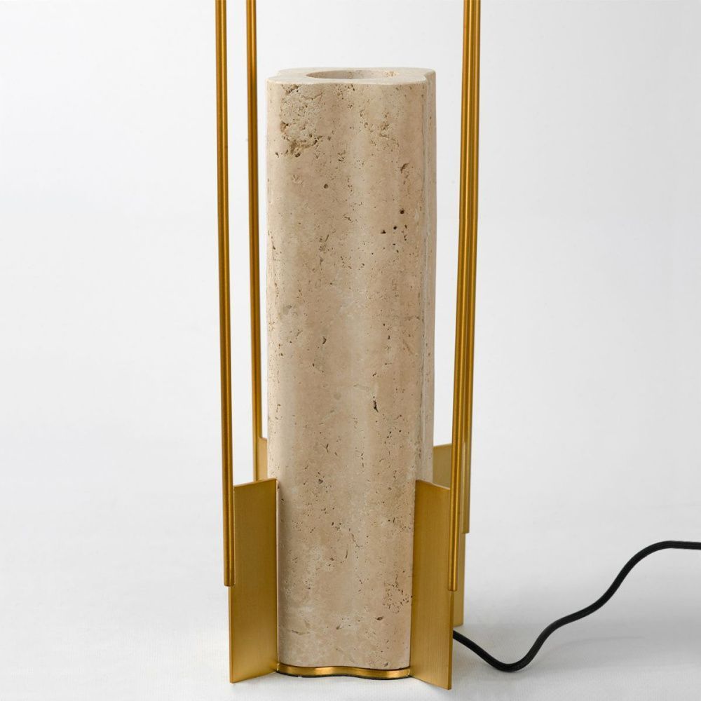 Торшер 125 см, 8W, 3000K, Lussole Major LSP-4007, камень-бежевый