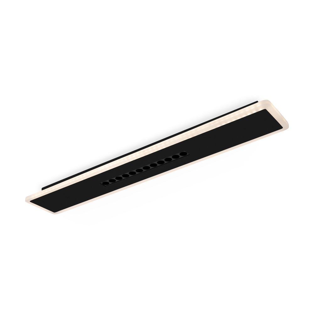 Потолочный светильник 60*10*-4 см, *LED*24W, 4000K, Freya  FR6105CL-L40B, Черный