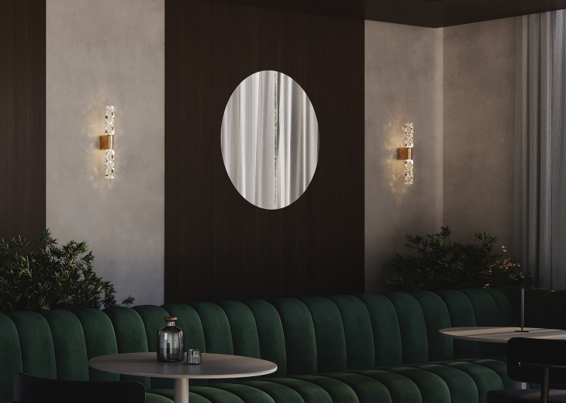 Бра 4*8*40 см,  LED, 5W, 3000К, Maytoni Selemo MOD328WL-L5BS3K латунный
