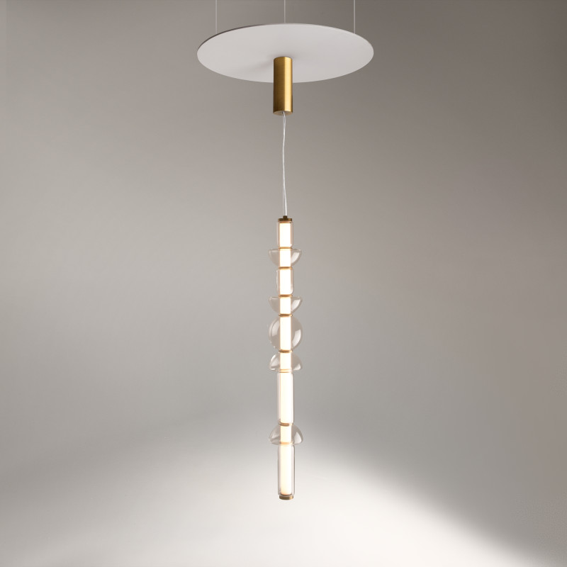 Подвесной светильник 98*16*39,5*137,5 см, LED*39W, 3000 К, Cosmo MOD210PL-L39BS3K Maytoni, Латунь