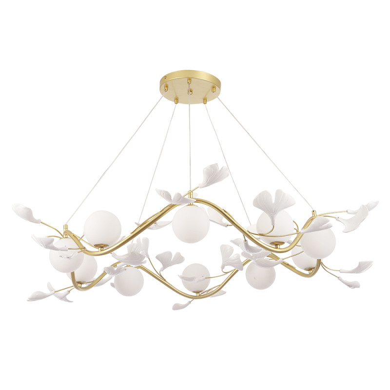 Светильник 113 см, Crystal Lux COLIBRI SP10 GOLD, золото