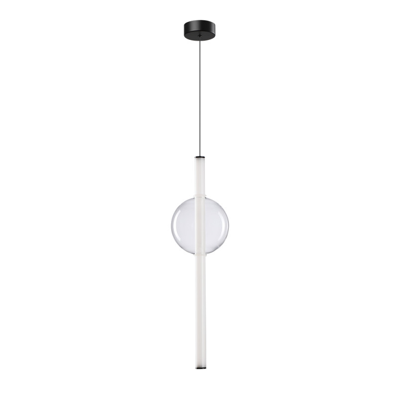 Светильник подвесной 16*60 см, 1 LED*12W, 3500 К, Arte Lamp Rigla A6839SP-12CL, Черный